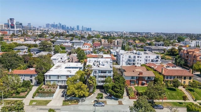 drone / aerial view of a skyline view