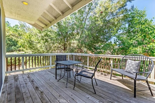511 3rd St, Paso Robles, CA 93446 - wooden terrace with outdoor dining space