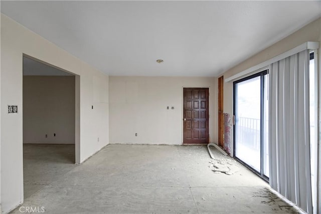 view of unfurnished room