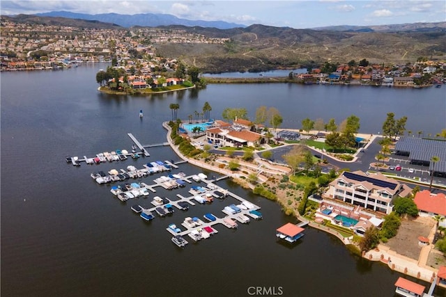 23570 Brook Dr, Canyon Lake, CA 92587 - drone / aerial view of a water and mountain view