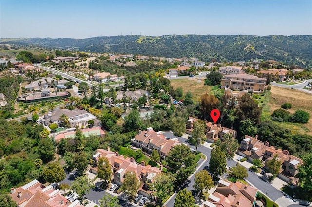 3040 La Paz Ln Unit B, Diamond Bar, CA 91765 - aerial overview of property's location featuring nearby suburban area and a mountain backdrop
