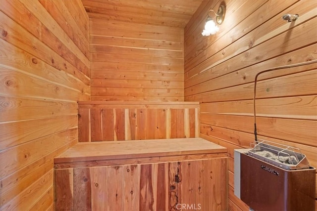 15440 Shasta Way, Pine Mountain Club, CA 93225 - relaxing sauna / steam room featuring wooden walls and wood ceiling