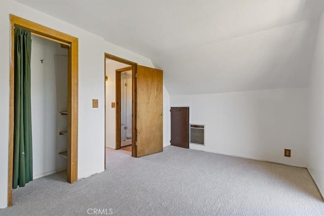 15440 Shasta Way, Pine Mountain Club, CA 93225 - additional living space with carpet floors, heating unit, and lofted ceiling