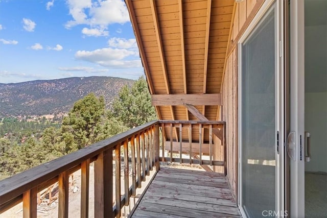 15440 Shasta Way, Pine Mountain Club, CA 93225 - wooden deck with a mountain view
