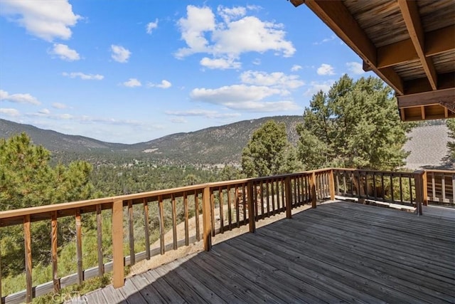 15440 Shasta Way, Pine Mountain Club, CA 93225 - deck with a mountain view