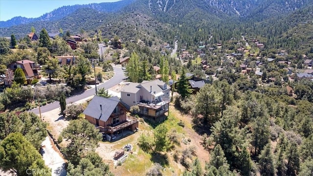 15440 Shasta Way, Pine Mountain Club, CA 93225 - bird's eye view of a heavily wooded area and a mountainous background
