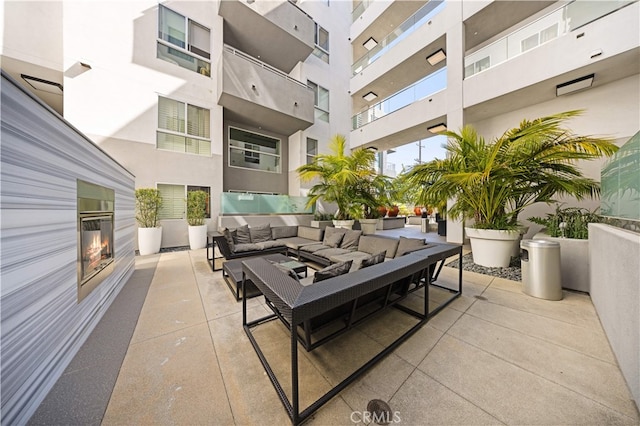 view of patio with outdoor lounge area