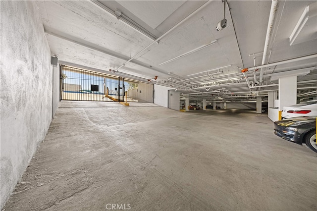 view of parking deck