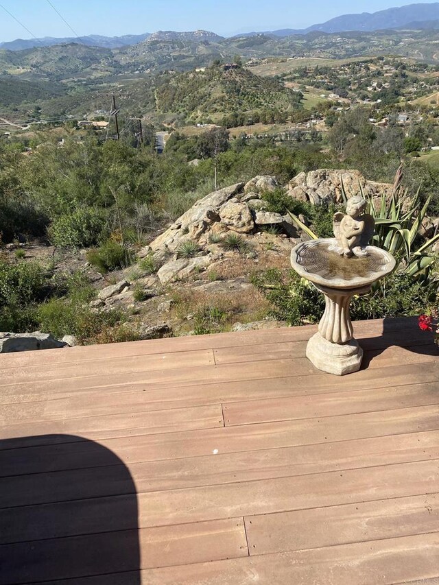 30603 Roadrunner Rdg, Valley Center, CA 92082 - deck featuring a mountain view