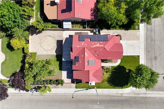 view from above of property