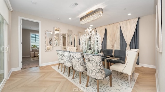 8798 Justify Dr, Rancho Cucamonga, CA 91701 - dining area featuring baseboards and recessed lighting