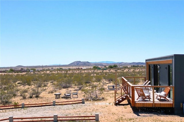 1375 Fortuna Ave, Landers, CA 92285 - view of yard with a mountain view, a view of countryside, and view of desert landscape