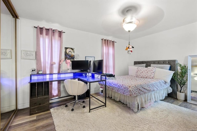 3470 Peach Tree Way, Oceanside, CA 92058 - bedroom featuring wood finished floors and a desk