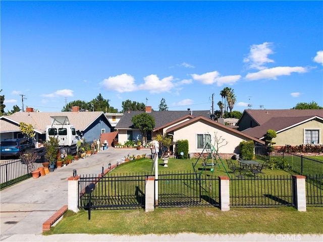 1118 Kwis Ave, Hacienda Heights, CA 91745 - ranch-style home with concrete driveway and a residential view