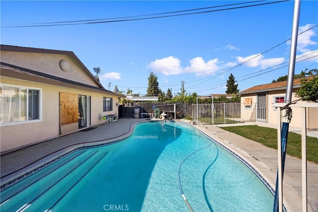 1118 Kwis Ave, Hacienda Heights, CA 91745 - view of pool featuring a fenced backyard and a patio