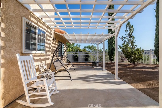 33693 Cattle Creek Rd, Acton, CA 93510 - view of patio with a pergola
