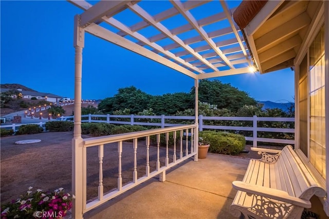 33693 Cattle Creek Rd, Acton, CA 93510 - view of patio / terrace with a pergola