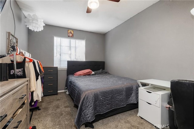 4524 Mananita Ave, Atascadero, CA 93422 - bedroom with dark colored carpet and a ceiling fan