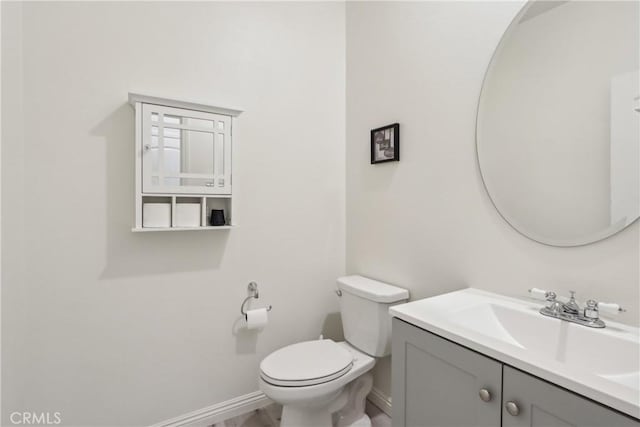 29167 Moraga St, Menifee, CA 92584 - bathroom featuring vanity, toilet, and baseboards