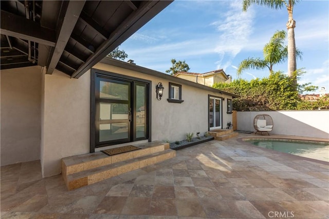 4325 N Country Club Ln, Long Beach, CA 90807 - view of patio with entry steps and fence