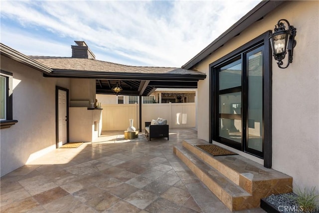 4325 N Country Club Ln, Long Beach, CA 90807 - view of patio featuring fence