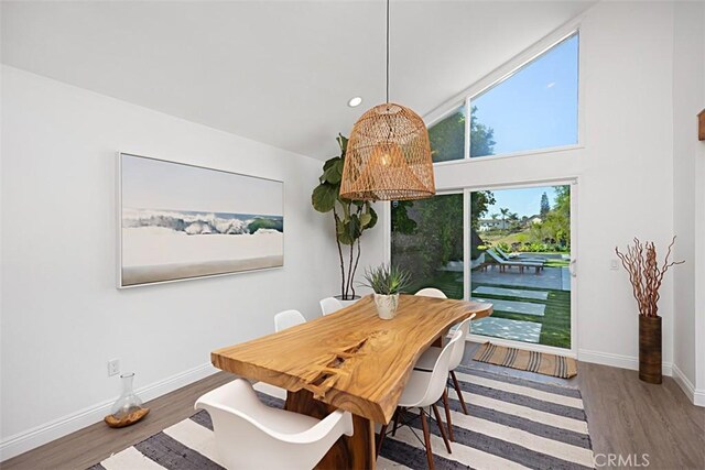 24132 Snipe Ln, Laguna Niguel, CA 92677 - dining area featuring wood finished floors and recessed lighting