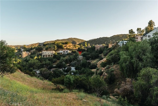 view of mountain background