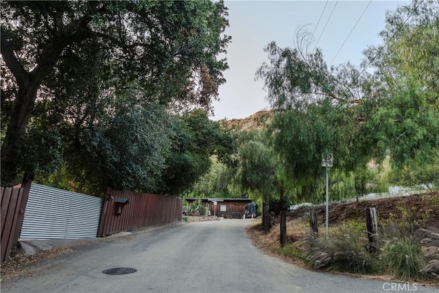 view of asphalt driveway