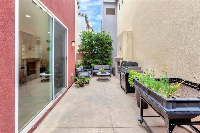 10561 Cannon Dr, Rancho Cucamonga, CA 91730 - view of patio featuring grilling area and an outdoor hangout area