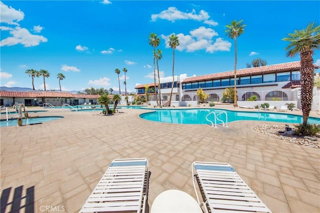 9653 Spyglass Ave Unit 99, Desert Hot Springs, CA 92240 - community pool featuring a patio