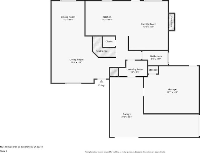 10213 Single Oak Dr, Bakersfield, CA 93311 - room layout