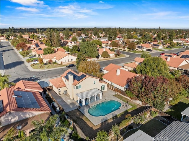 10213 Single Oak Dr, Bakersfield, CA 93311 - aerial perspective of suburban area featuring a pool