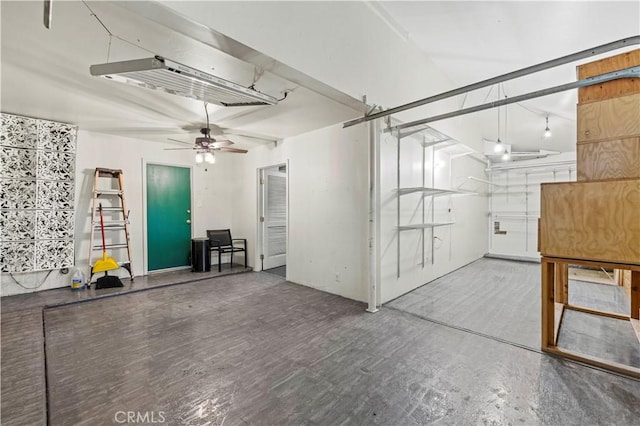 10213 Single Oak Dr, Bakersfield, CA 93311 - below grade area with a ceiling fan
