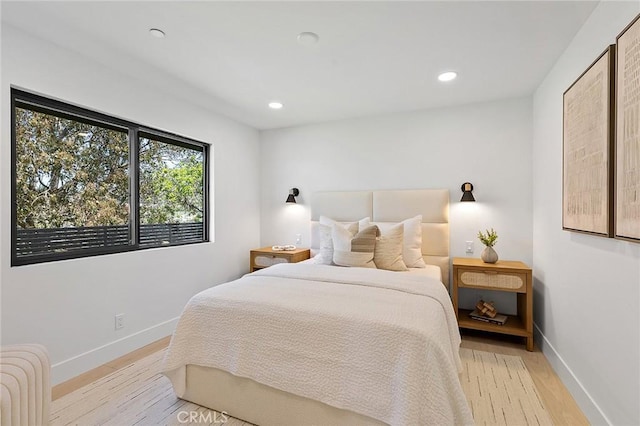 820 Calle Mendoza, San Clemente, CA 92672 - bedroom featuring light wood-style floors, baseboards, and recessed lighting