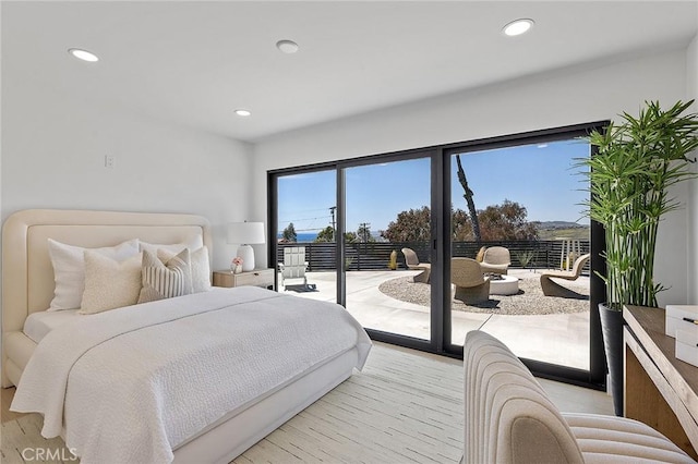 820 Calle Mendoza, San Clemente, CA 92672 - bedroom featuring access to outside and recessed lighting