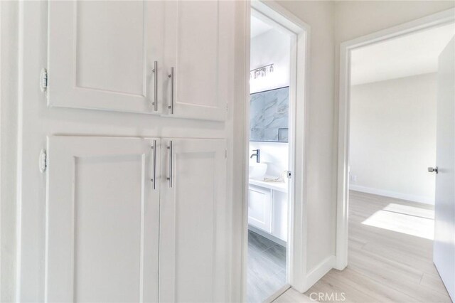 16928 Pocono St, La Puente, CA 91744 - detailed view of wood finished floors and baseboards