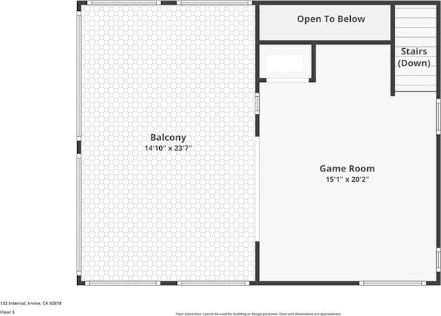 132 Interval, Irvine, CA 92618 - room layout