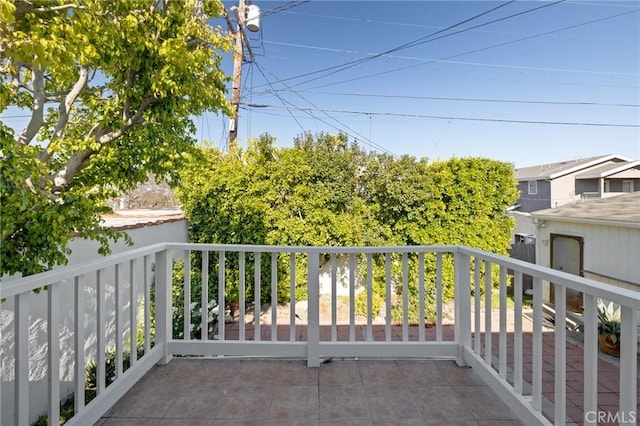 view of balcony