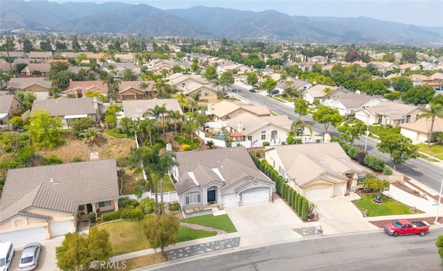 1044 Shadow Crest Cir, Corona, CA 92881 - aerial view of residential area featuring a mountain backdrop