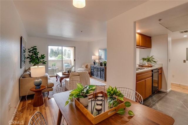 dining room featuring baseboards