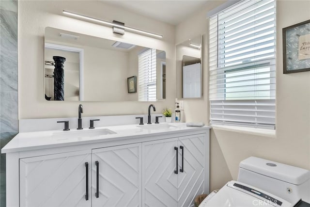 166 Alta St Unit B, Arcadia, CA 91006 - bathroom featuring toilet and double vanity