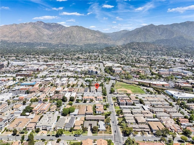 166 Alta St Unit B, Arcadia, CA 91006 - aerial view of property's location with a mountain backdrop