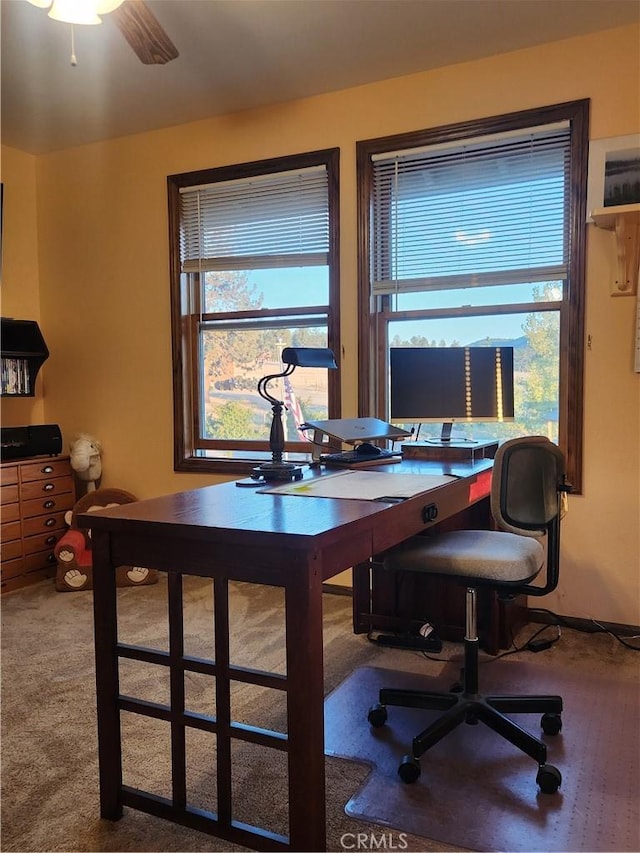 1014 Dusty Rd, Frazier Park, CA 93225 - office featuring carpet floors and healthy amount of natural light