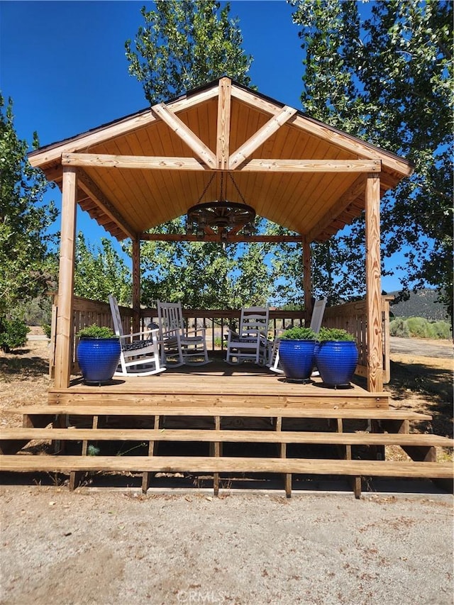 1014 Dusty Rd, Frazier Park, CA 93225 - view of wooden deck