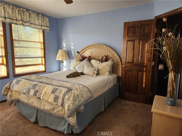 1014 Dusty Rd, Frazier Park, CA 93225 - bedroom featuring carpet flooring and ceiling fan