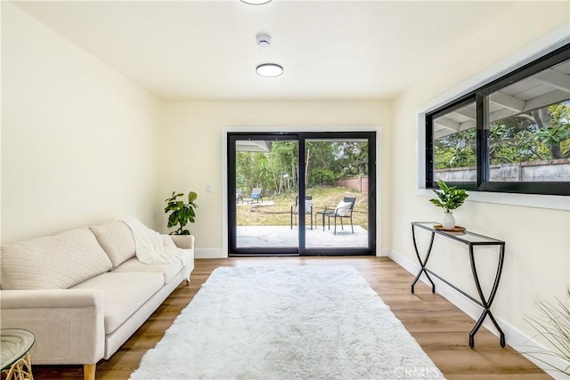 1216 W River Ln, Santa Ana, CA 92706 - living area with wood finished floors and baseboards