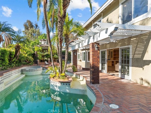 5505 Paseo Joaquin, Yorba Linda, CA 92886 - swimming pool featuring a pergola, an in-ground hot tub, and a patio