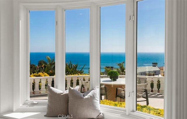 71 Ritz Cove Dr, Dana Point, CA 92629 - doorway to outside with a water view