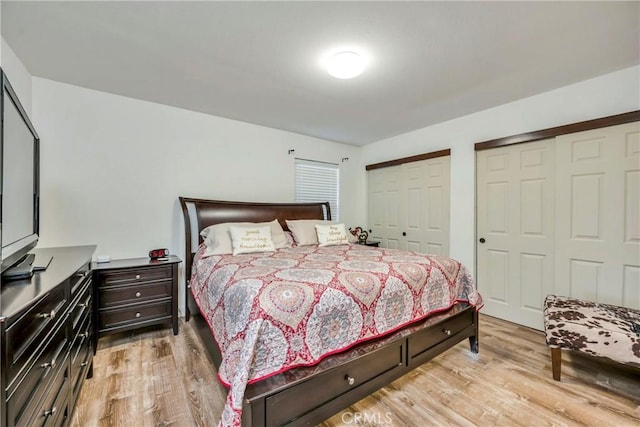 19270 Mountain S, Hidden Valley Lake, CA 95467 - bedroom with multiple closets and light wood-type flooring