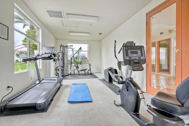 view of workout room